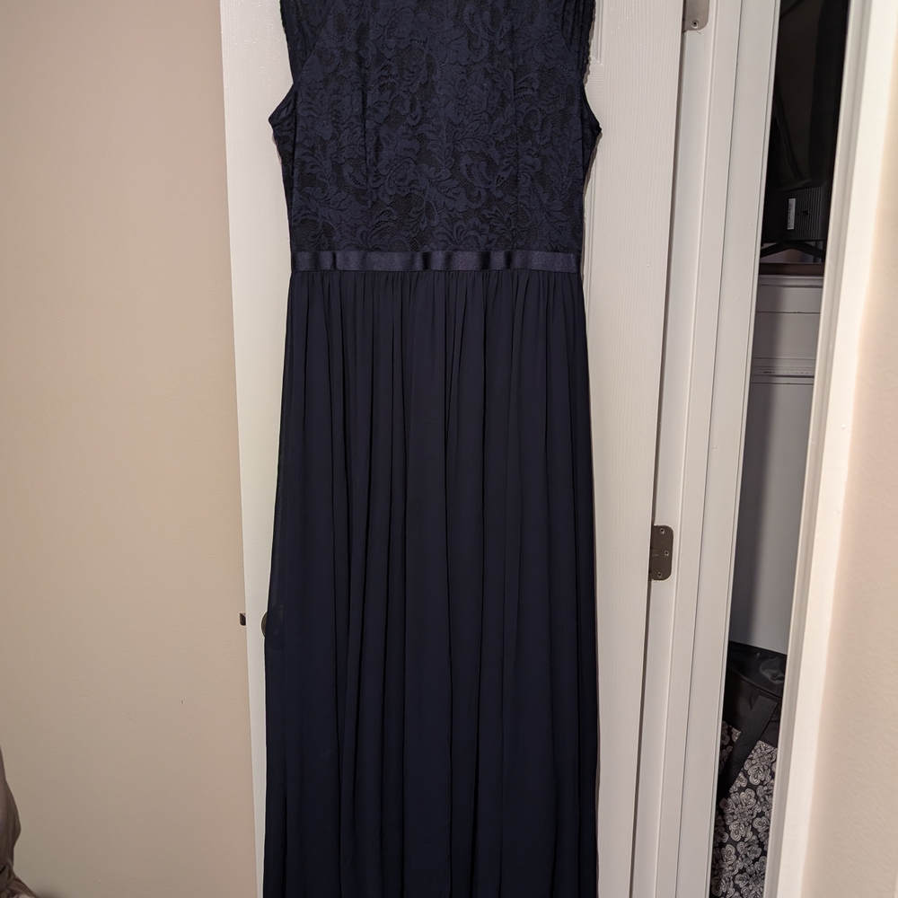 Elegant Navy Maxi Dress